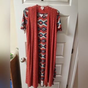 LulaRoe Carly Dress and Vest